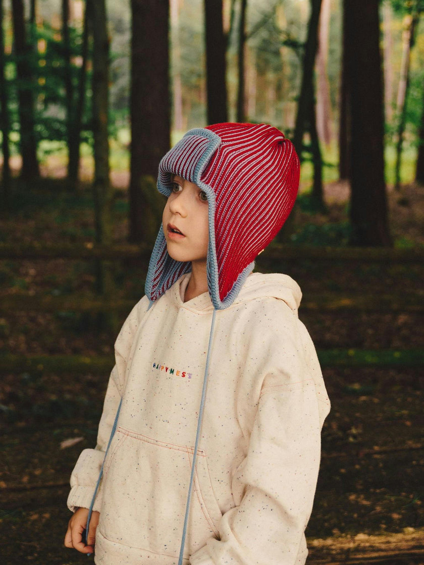 children's merino pilot cap - polar bear