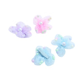 Sheer Petal Flower Hair Clip Set