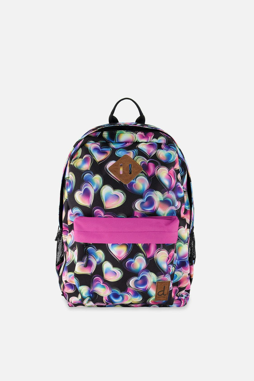 Little Girl Hearts Lightweight Spacious Backpack
