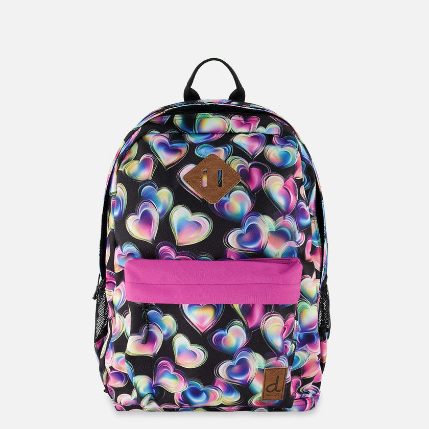 Little Girl Hearts Lightweight Spacious Backpack