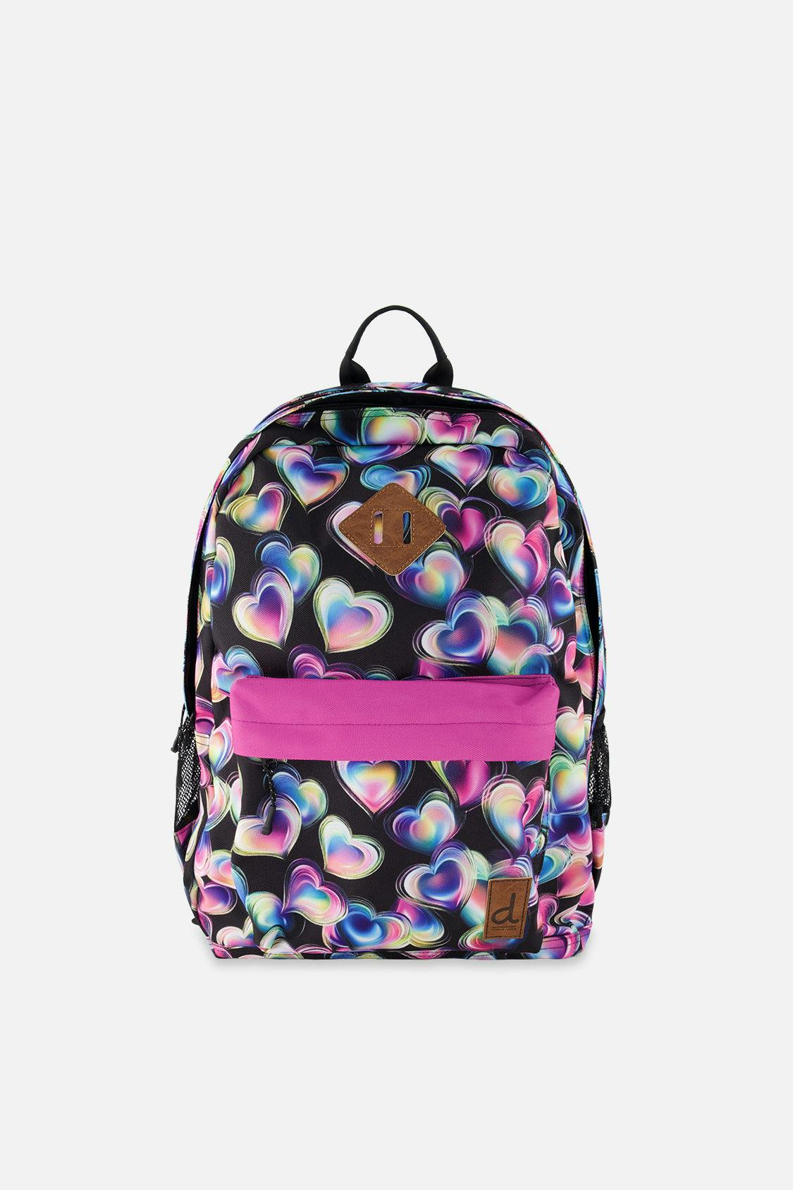 Little Girl Hearts Lightweight Spacious Backpack