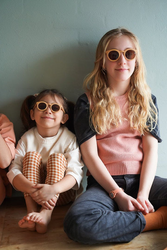Classic | Sustainable Sunglasses | Plant-Based Bendable Polarized - Adult | 15+ Y | Buckwheat