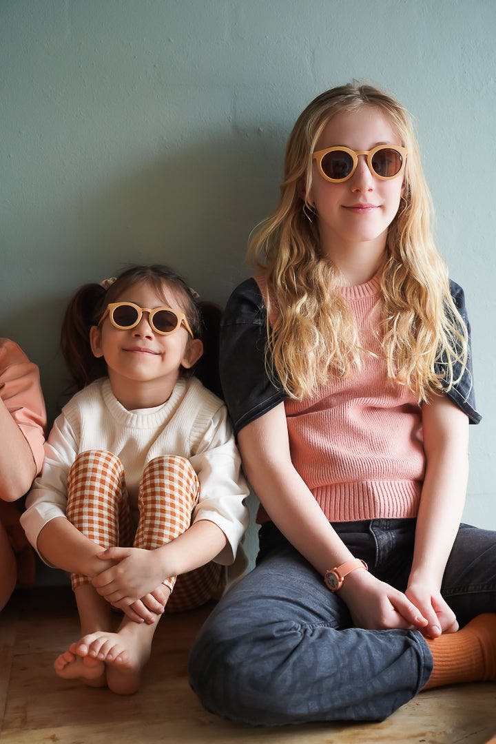 Classic | Sustainable Sunglasses | Plant-Based Bendable Polarized - Child | 3-8 Y | Buckwheat