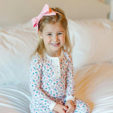 Alden Girls' Pima Cotton Pajama Pant Set - Cosmic Crush