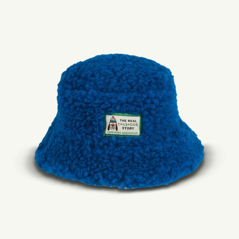 children's merino bucket hat - cobalt
