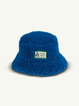 children's merino bucket hat - cobalt