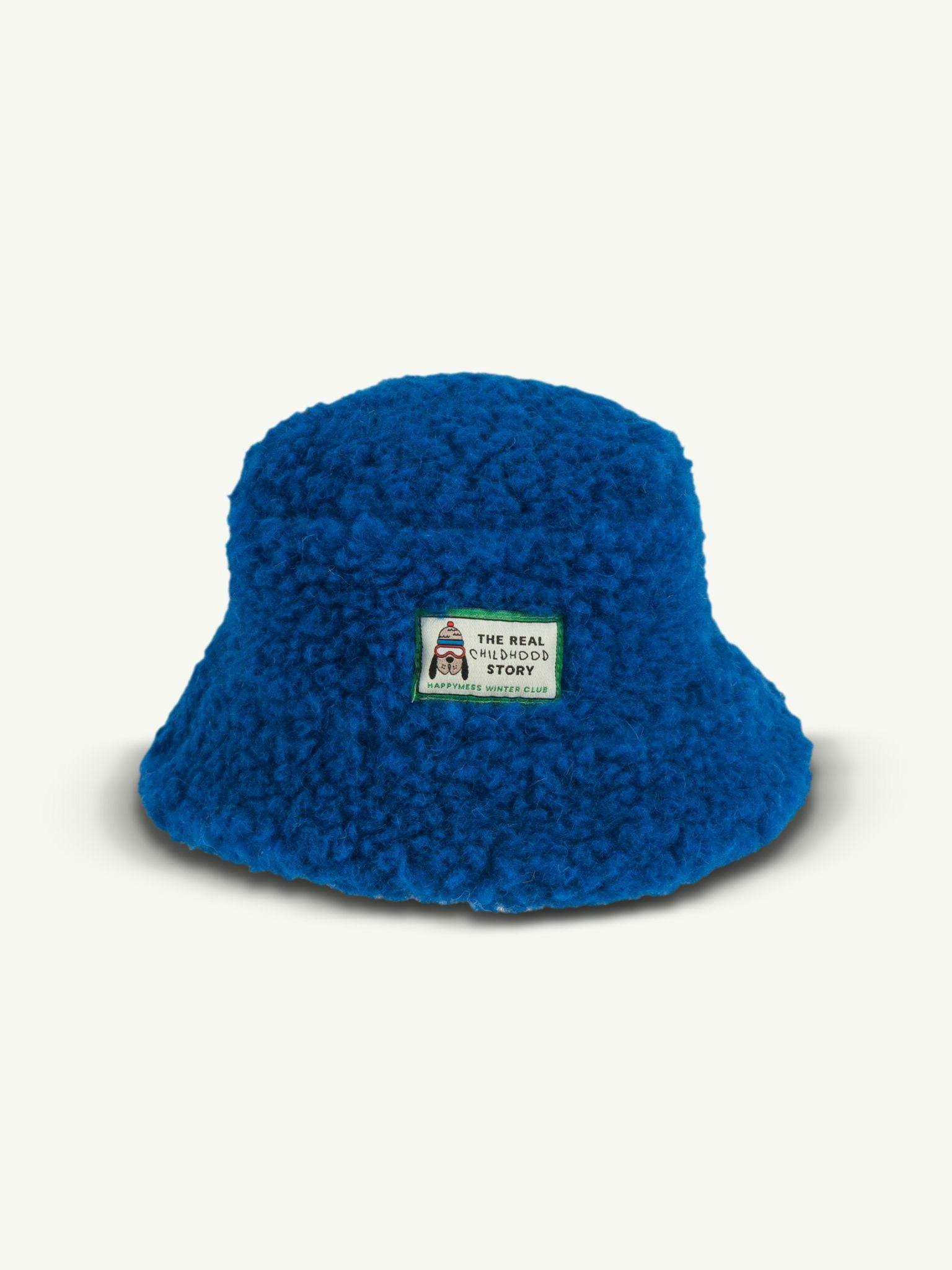 children's merino bucket hat - cobalt