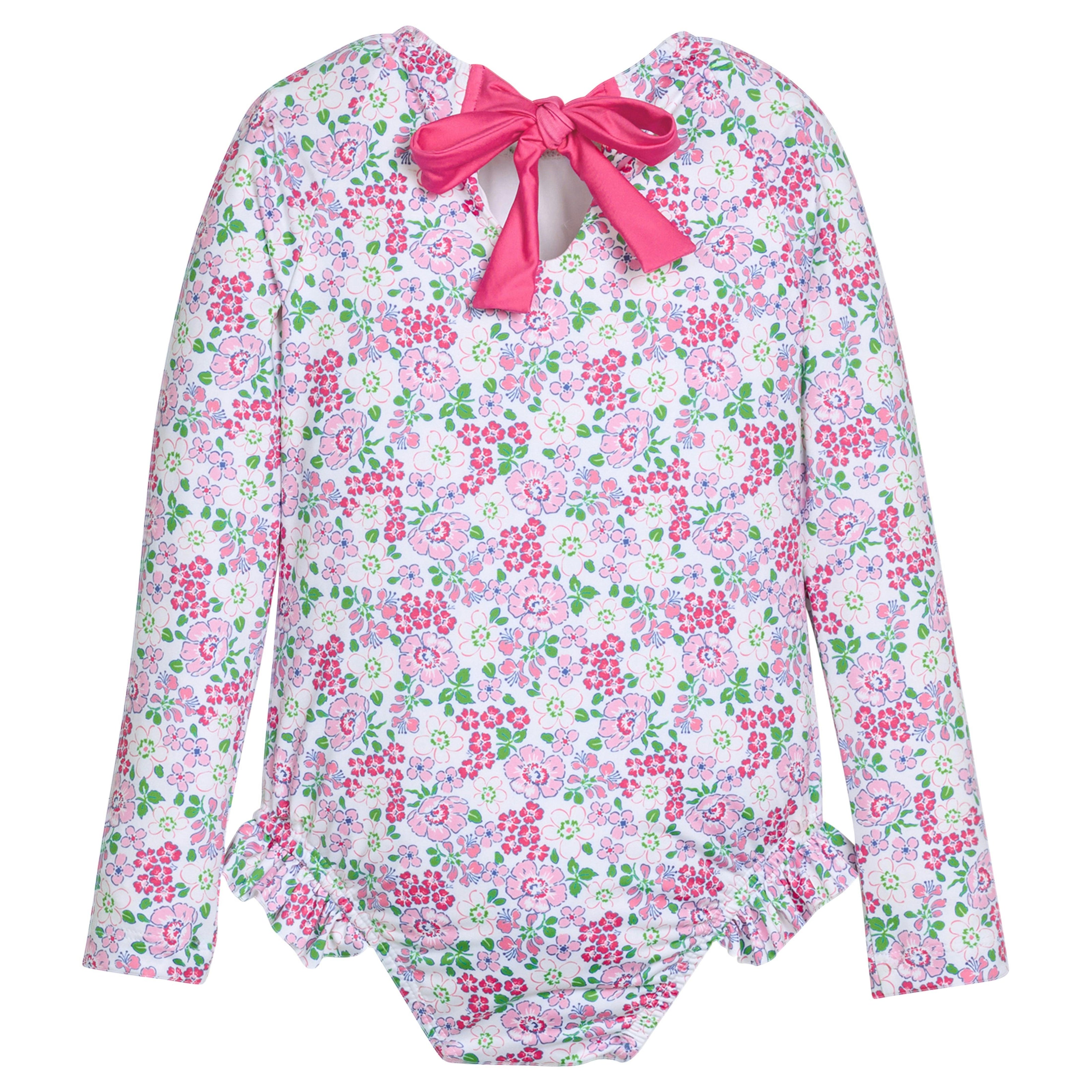 Rashguard Swimsuit - Pink Bloomsbury Blossoms