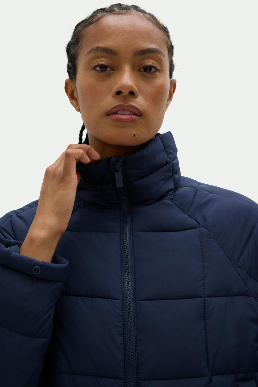 Nellie Packable Puffer Jacket Navy