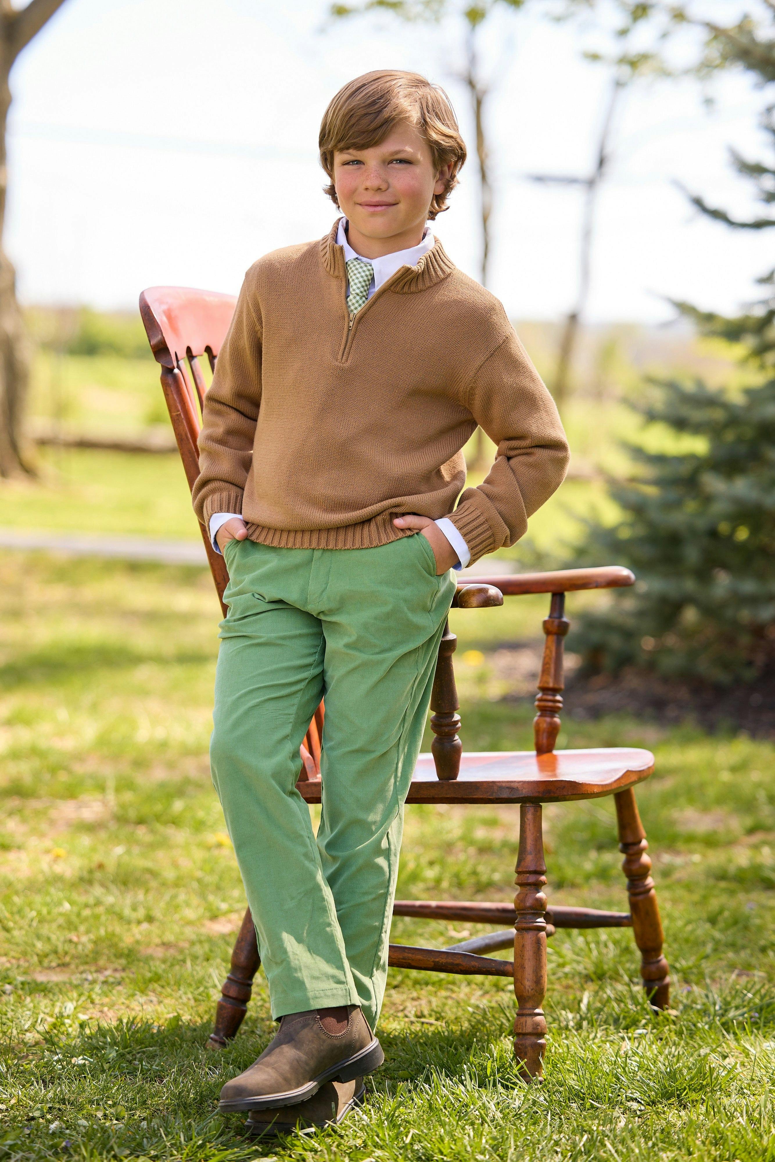 Quarter Zip Sweater - Chestnut