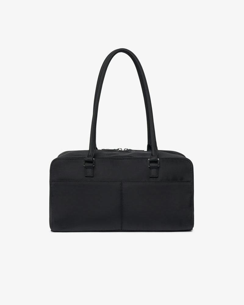 Riley Compact East-West Changing Bag Black Woven