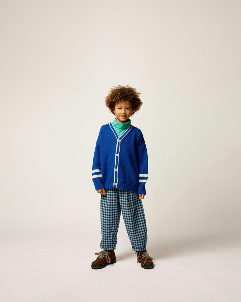 Wool Classroom Cardigan in Cobalt Blue