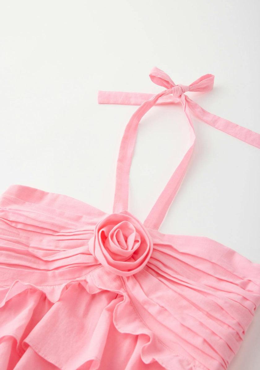 Ellie Cotton Frill Maxi Dress