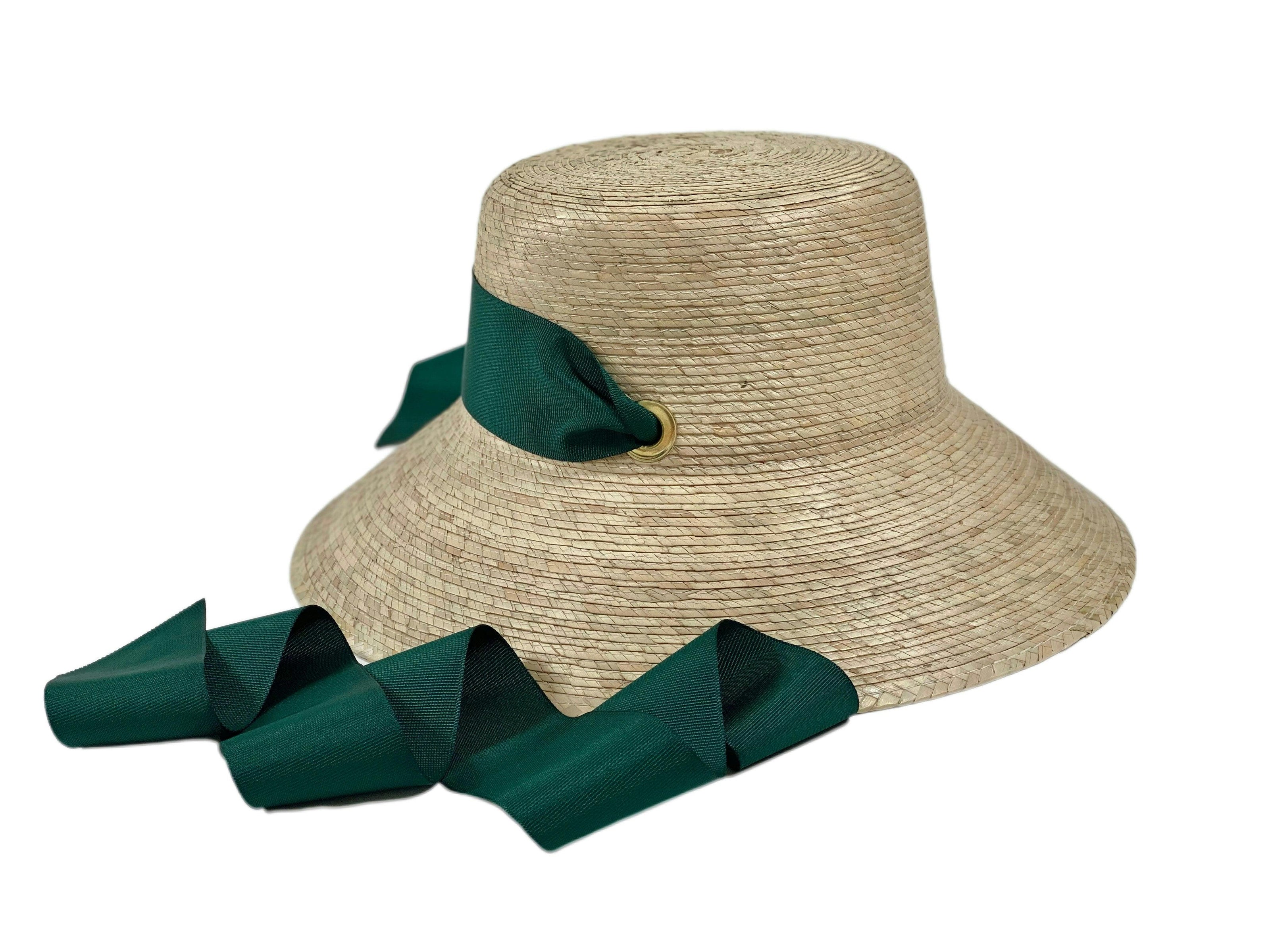 Clematis Bucket Hat (PreOrder Shipping June 15th) - Masters Green Long Grosgrain Ribbon