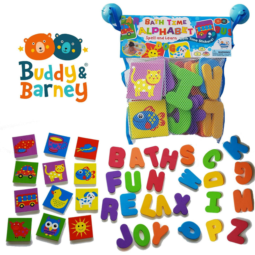 Buddy & Barney: Alphabet Bath Time Stickers