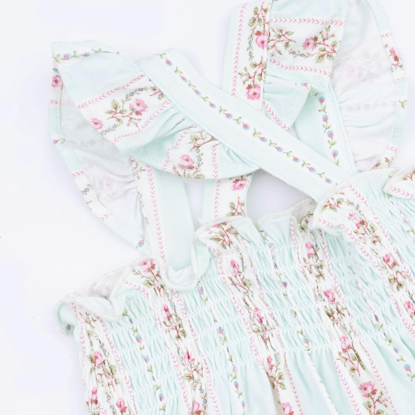 Antoinette Stripe - Smocked Top with Bloomer