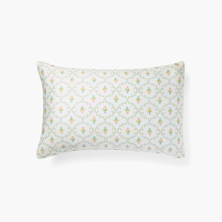 The Sisi Silk Pillowcase - Pastel Trellis