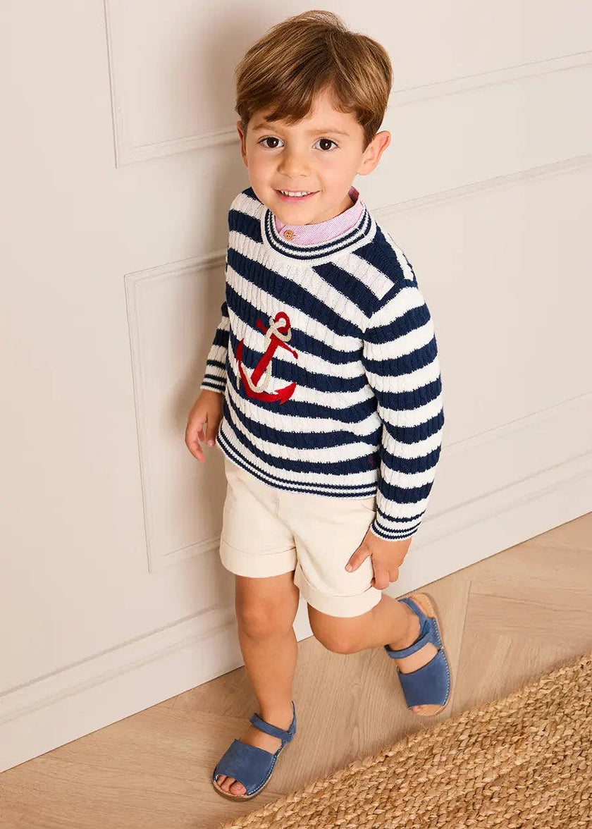 Elasticated Waist Shorts in Cream (12mths-4yrs)