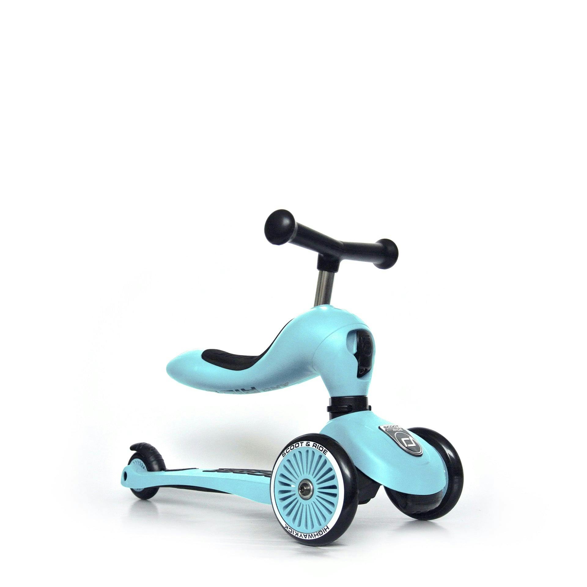 HighwayKick 1 Scooter and Ride On Toy Blueberry