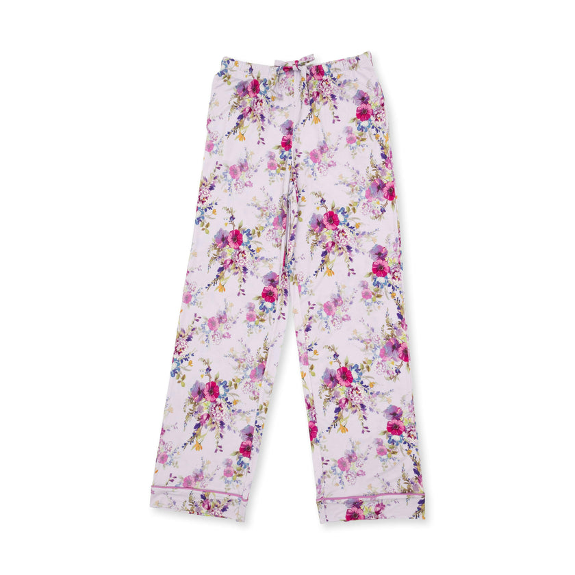 Dahlia Floral - Adult Long Sleeve Coat Style and Pant with Pockets