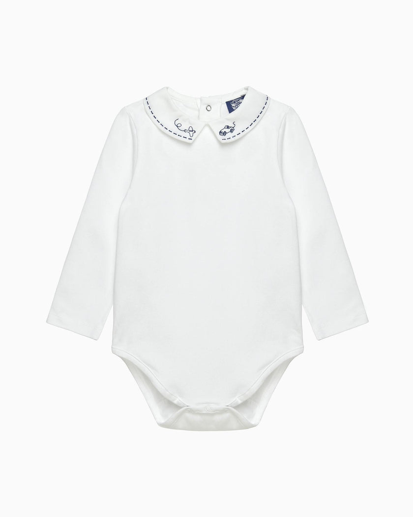 Baby Monty Long-Sleeved Bodysuit in Car & Airplane