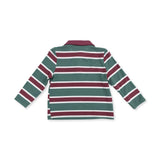 Rugby Stripe Green - Long Sleeve Polo and Jogger