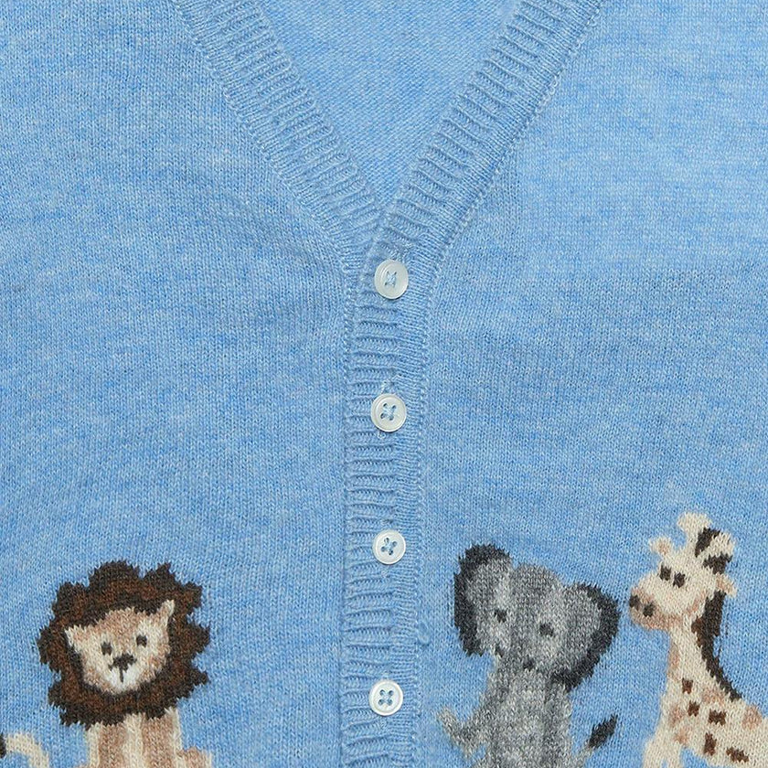 Baby Augustus Lion & Friends Cardigan