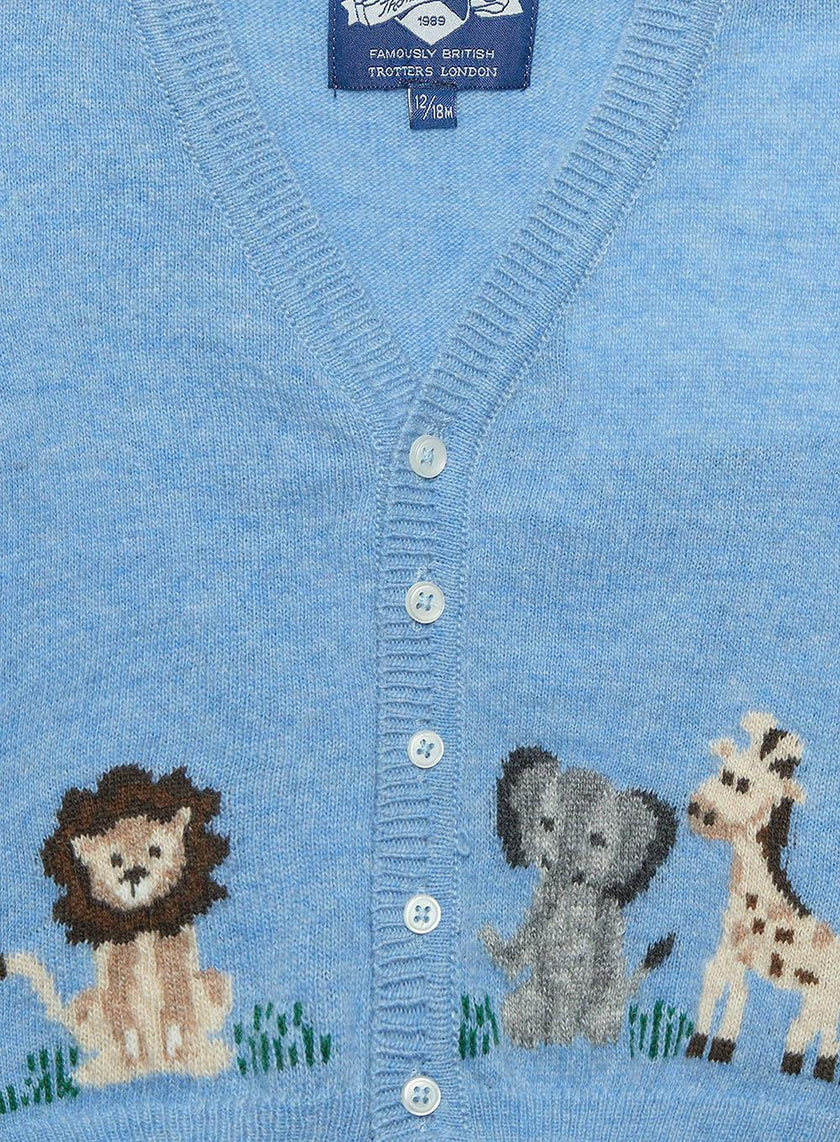 Baby Augustus Lion & Friends Cardigan