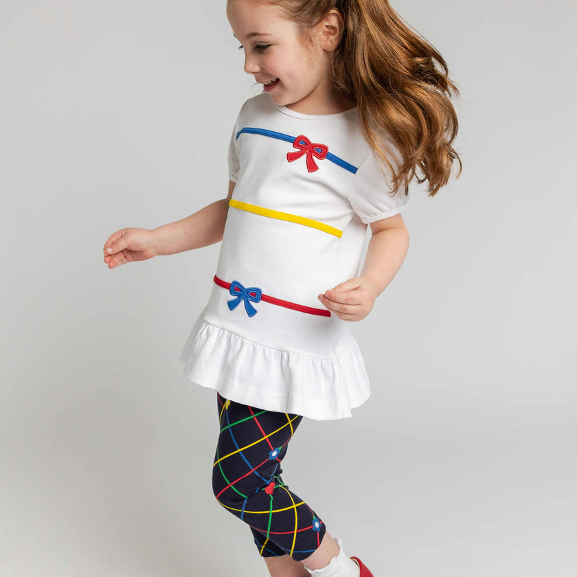 Knit Tunic & Printed Capri Leggings