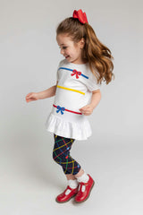 Knit Tunic & Printed Capri Leggings