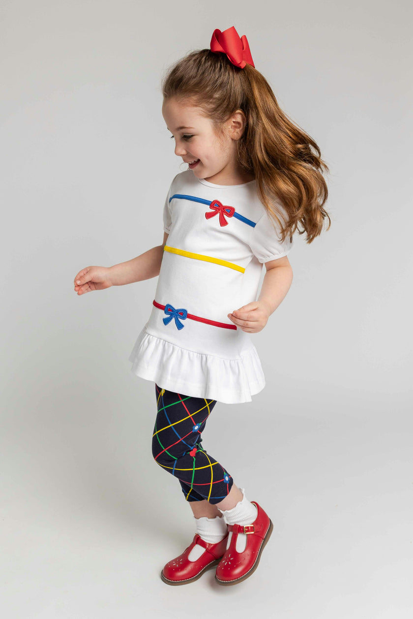 Knit Tunic & Printed Capri Leggings