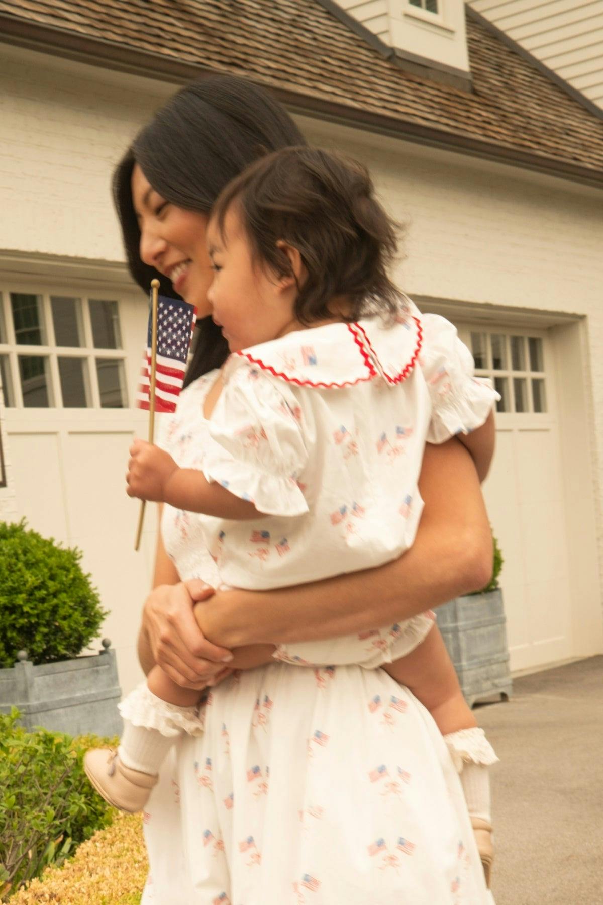 Baby Maisy Romper in Star Spangled