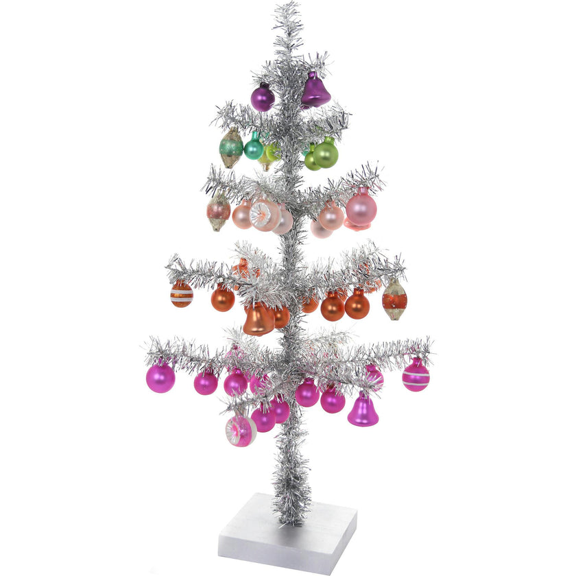 Decorated Tinsel Tree