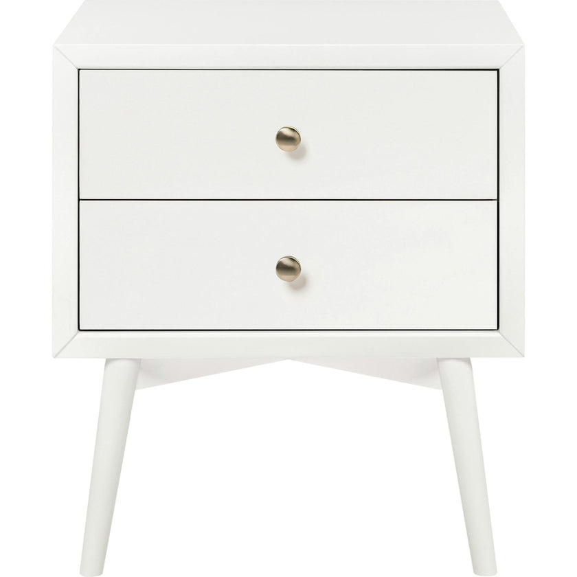 Palma Nightstand Assembled in Warm White