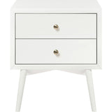 Palma Nightstand Assembled in Warm White