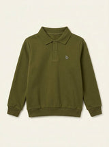 Boys Long Sleeve Sweatshirt Polo