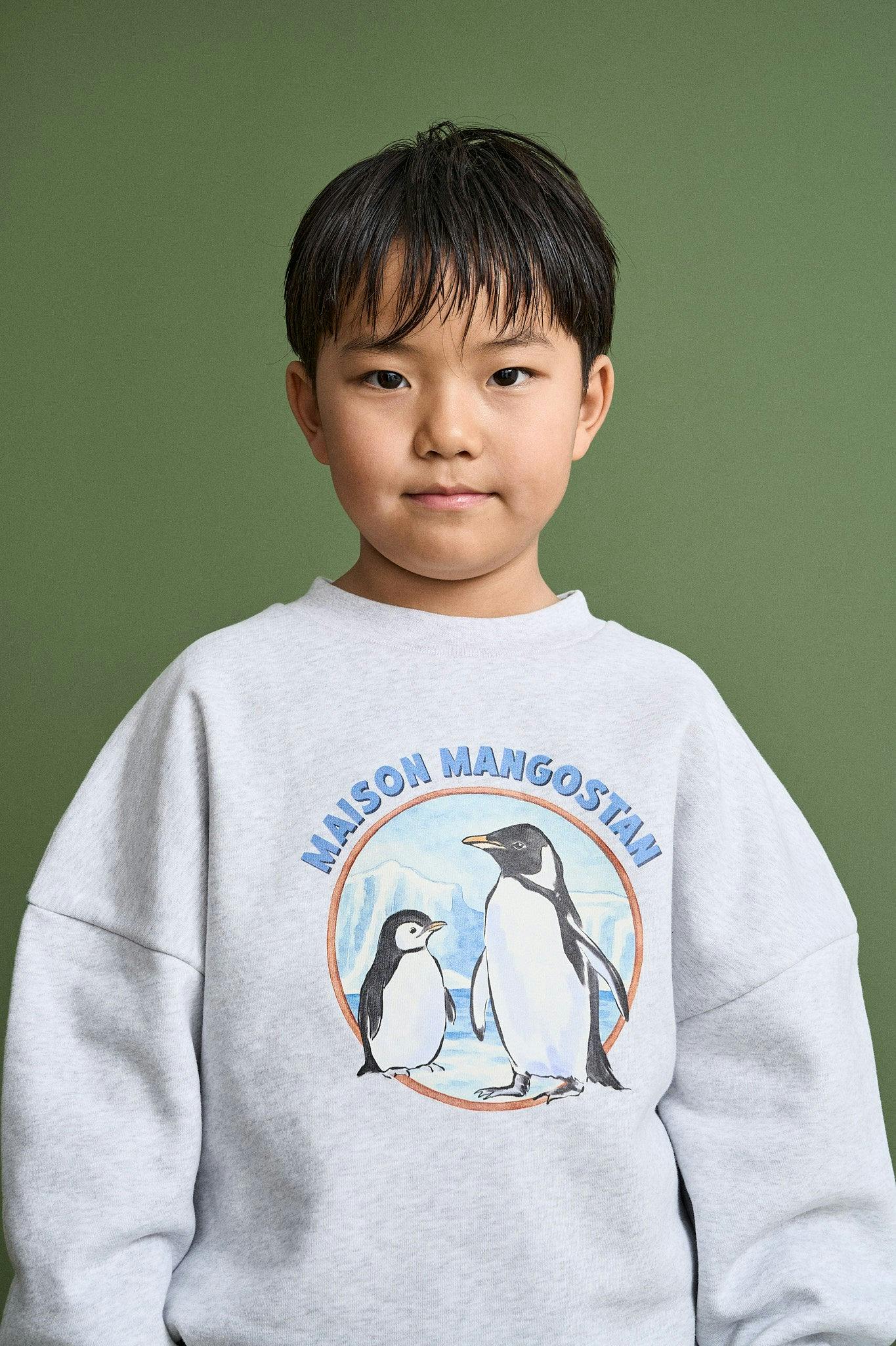 PENGUINS SWEATSHIRT GREY MELANGE