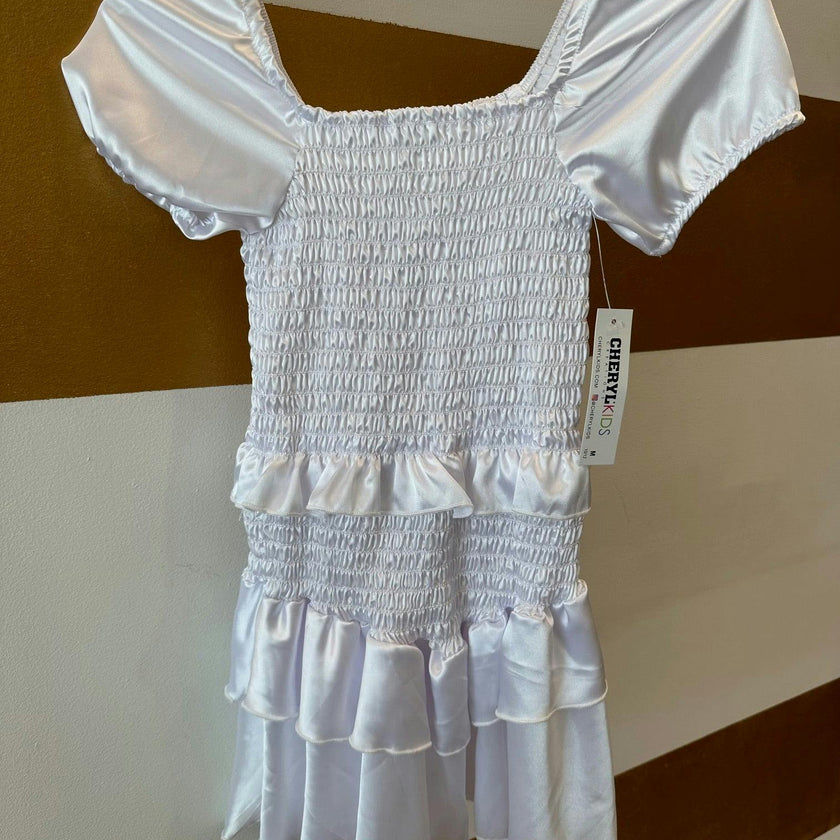 Kids Amber Smocked Ruffle Dress