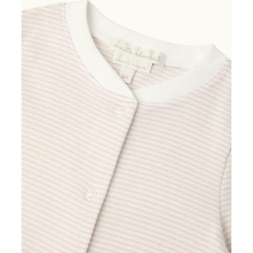 Dalton Stripe Romper 2 Piece Set - Pink