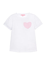 Essential Tee - Pink Seersucker Heart