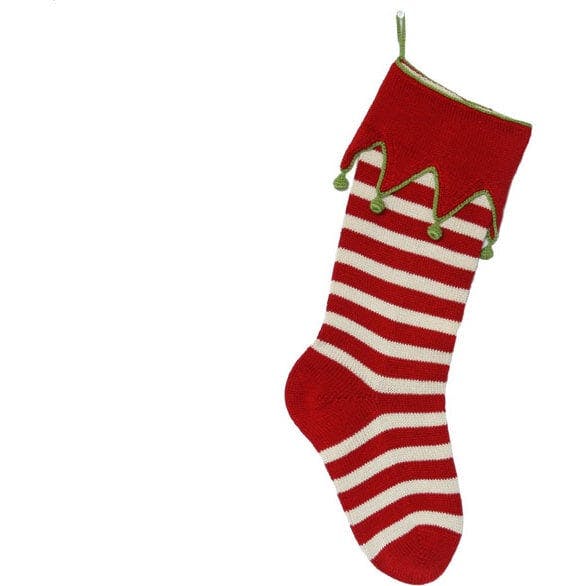 Elf- Cuff Striped Stocking