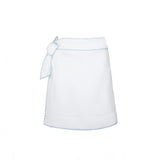 women's white embroidered short pareo