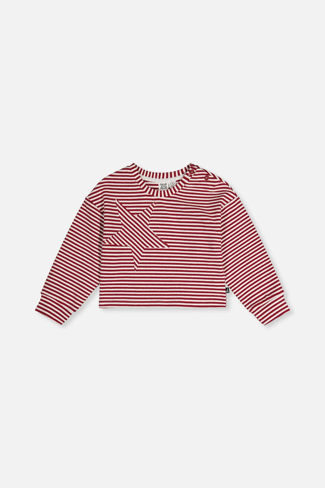 Soft Jersey Top Red And White Stripes