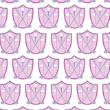 Sophie Girls' Short Set Golf Crest Pink