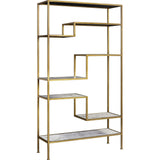 Marmo Modern Marble-Look 5-Tier Display Shelf