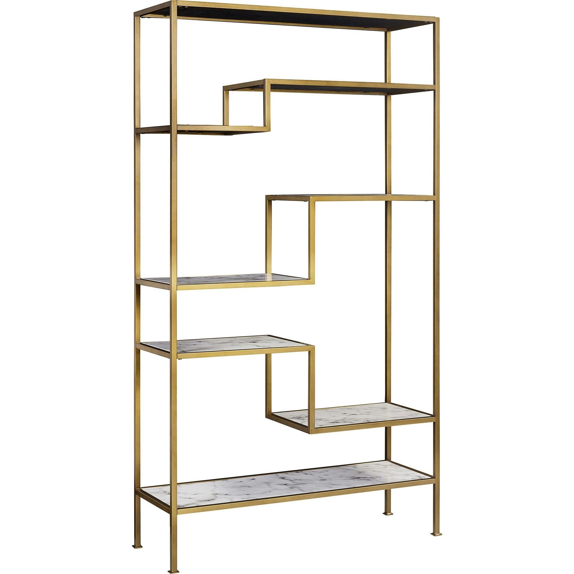 Marmo Modern Marble-Look 5-Tier Display Shelf