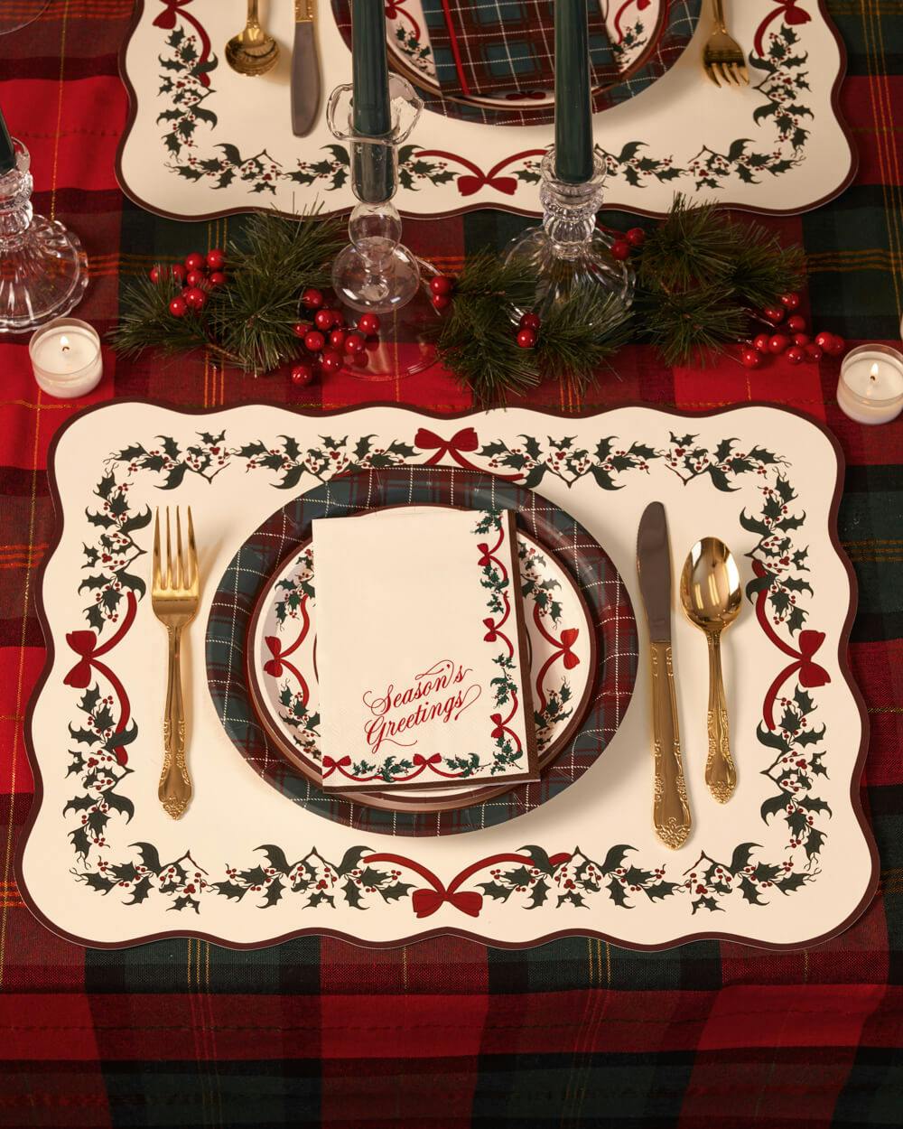 Seasons Greetings Placemats - 25 placemats