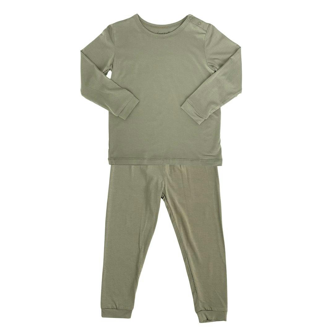 Solid Long Sleeve Pajamas