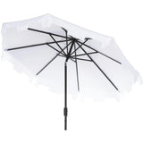 UV-Resistant Zimmerman 9' Crank Push-Button Tilt Umbrella