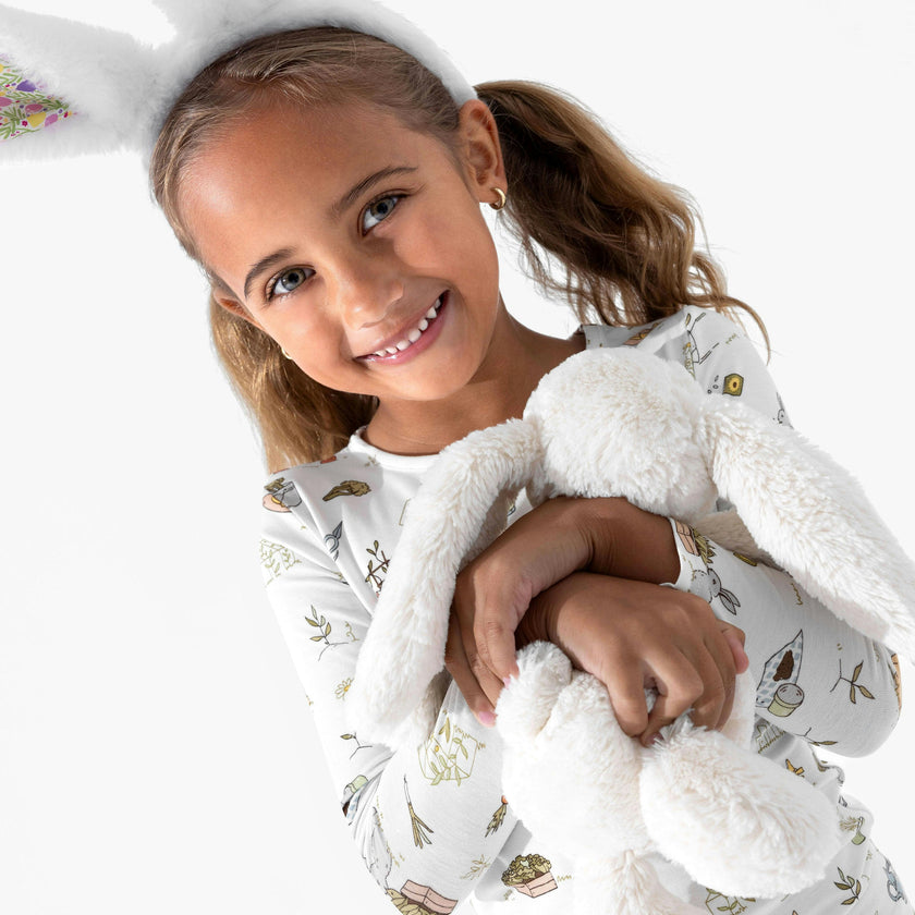 Bunny Garden Bamboo Kids Pajamas